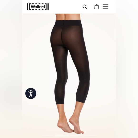 Wolford new in package velvet 66 size medium capri - Picture 3 of 8